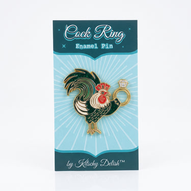 Cock Ring Soft Enamel Pin with Glitter: Make a Sparkling, Cheeky Statement