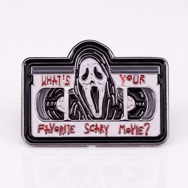 Favourite Scary Movie VHS Enamel Pin: What's Your Favorite Horror Classic?