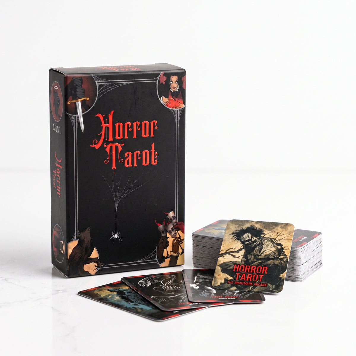 Horror Tarot: The Mini 78-Card Deck of Nightmares