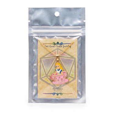 Wonderland Necklace Tea cup Alice