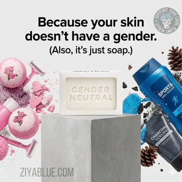 Gender Neutral Soap: Inclusive Vanilla Novelty Wash 🧼✨ Jabco Ziya Blue
