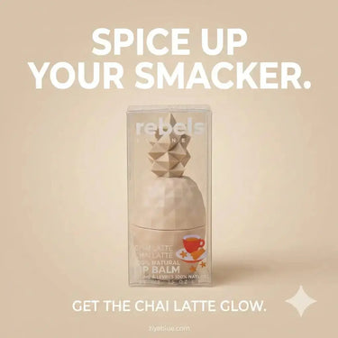 Geometric Pineapple Chai Latte Lip Balm Rebels Refinery Ziya Blue