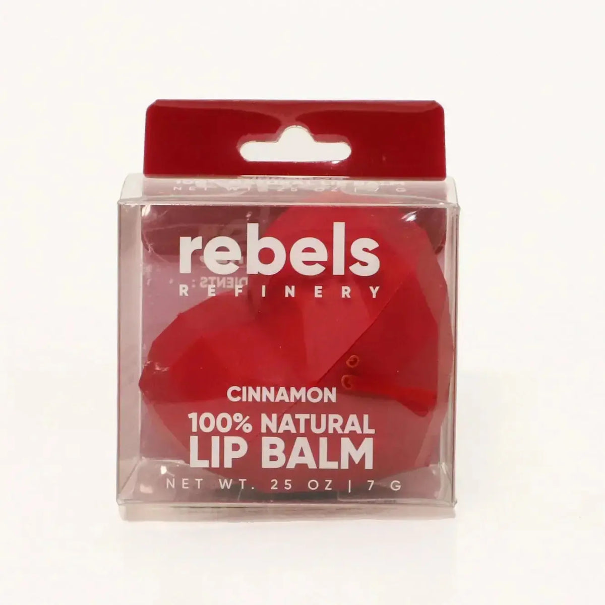Geometric Red Cinnamon Heart Lip Balm Rebels Refinery Ziya Blue
