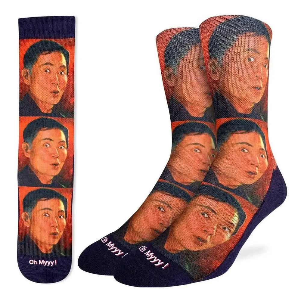 George Takei Socks: Oh Myyy! Good Luck Sock Ziya Blue