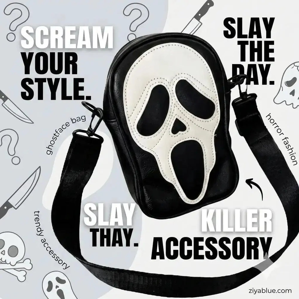 Ghost Face Crossbody Purse – The Ultimate Horror Bag Ziya Blue Ziya Blue
