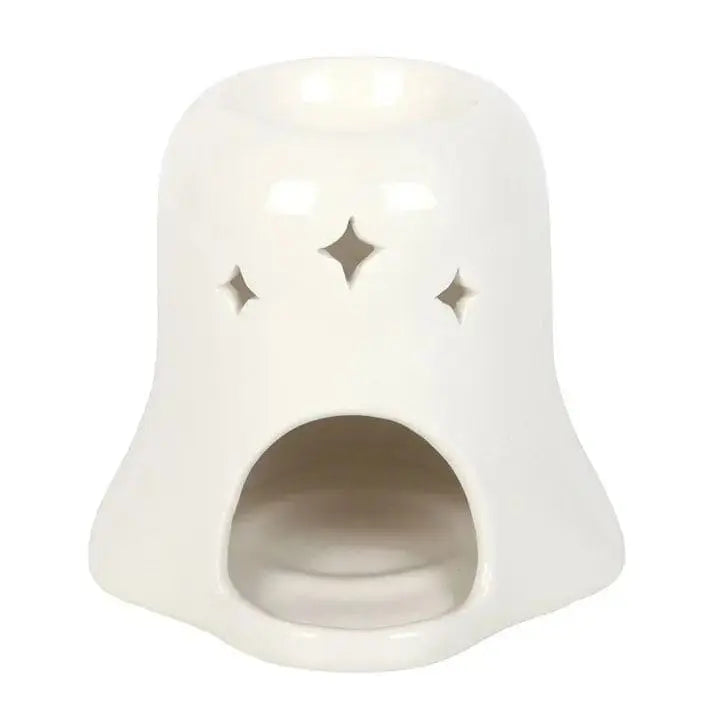 Ghost Wax Burner | Hey Boo Ceramic Halloween Decor Something Different Ziya Blue