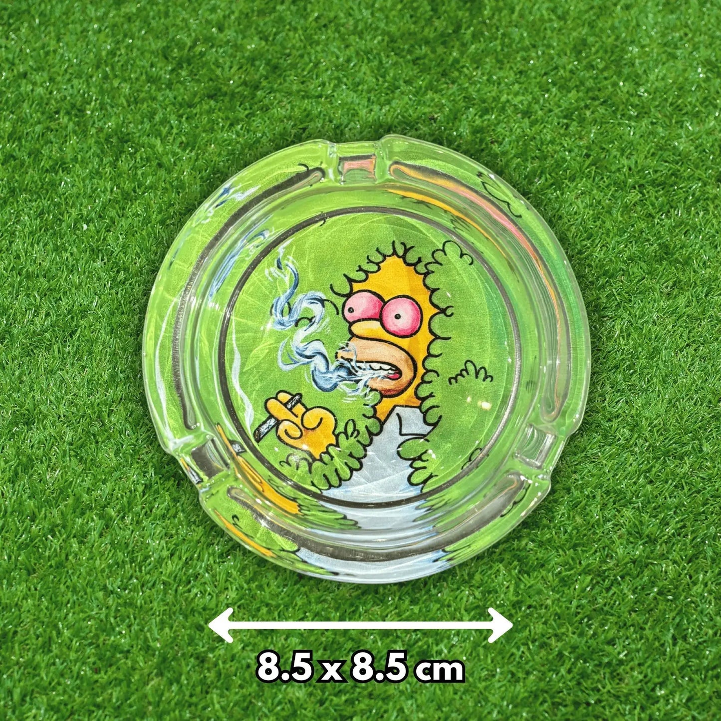 Glass Ashtray Dope! Ziya Blue Ziya Blue