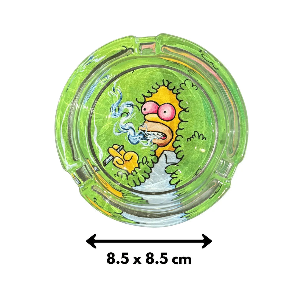 Glass Ashtray Dope! Ziya Blue Ziya Blue