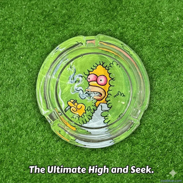 Glass Ashtray Dope! Ziya Blue Ziya Blue