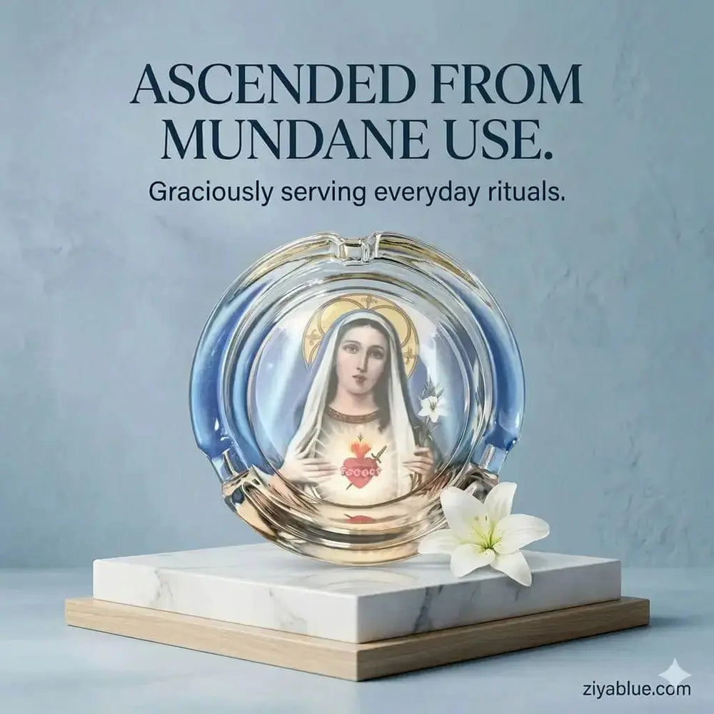 Glass Ashtray Immaculate Smoke Ziya Blue Ziya Blue