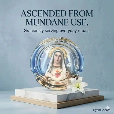 Glass Ashtray Immaculate Smoke Ziya Blue Ziya Blue