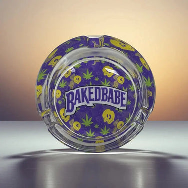 Glass Ashtray | Baked Babe Sassy Smoking Accessory Ziya Blue Ziya Blue