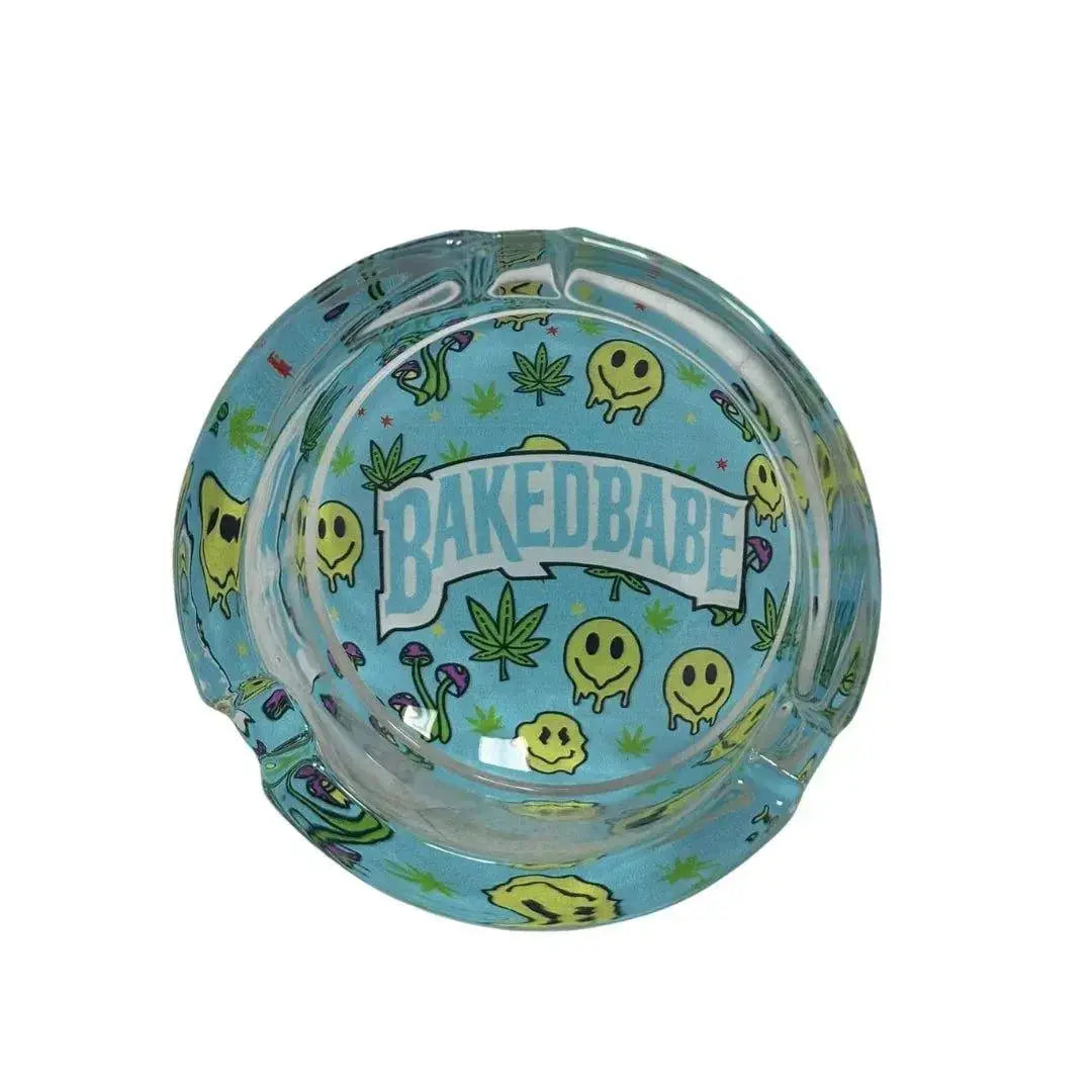 Glass Ashtray | Baked Babe Sassy Smoking Accessory Ziya Blue Ziya Blue