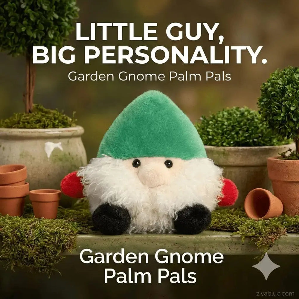 Gnick Gnome Palm Pals – 5" Plush Aurora Ziya Blue