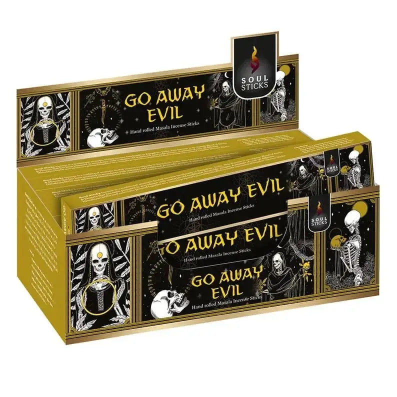Go Away Evil Masala Incense Designs by Deekay Inc. Ziya Blue