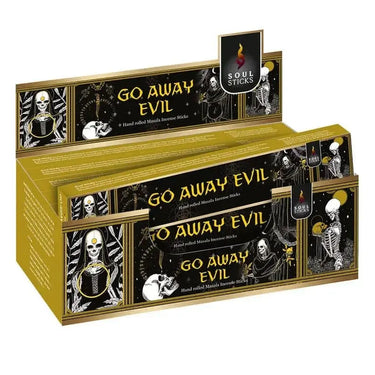 Go Away Evil Masala Incense Designs by Deekay Inc. Ziya Blue