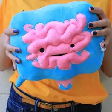 "Go With Your Gut" I Heart Guts Intestine Plush I Heart Guts Ziya Blue