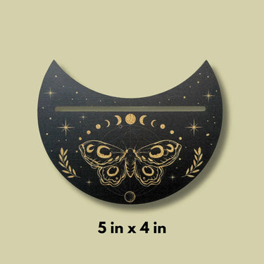 Gold Lunar Moth Tarot Card Holder: A Radiant Altar Essential 🌙✨ Ziya Blue Ziya Blue