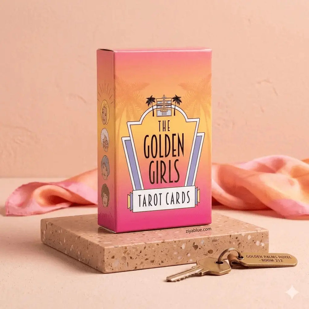 Golden Girls Tarot | 78-Card Mini Divination Deck Ziya Blue Ziya Blue