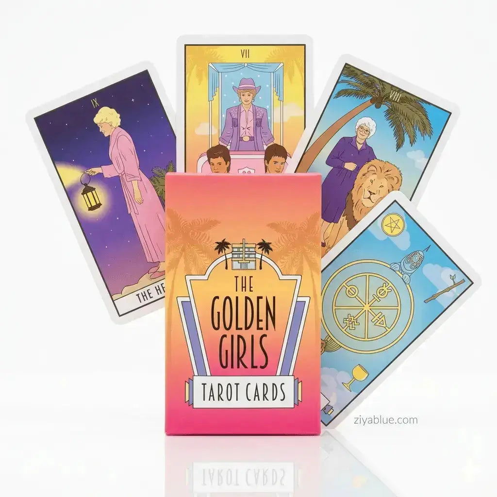 Golden Girls Tarot | 78-Card Mini Divination Deck Ziya Blue Ziya Blue