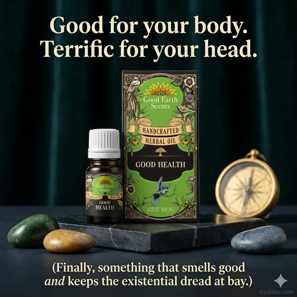 Good Health Essential Oil: 10ml Herbal Wellness Blend  Ziya Blue