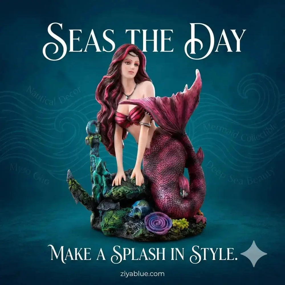 Gothic Siren Mermaid: Dark Fantasy (8") Pacific Giftware Ziya Blue