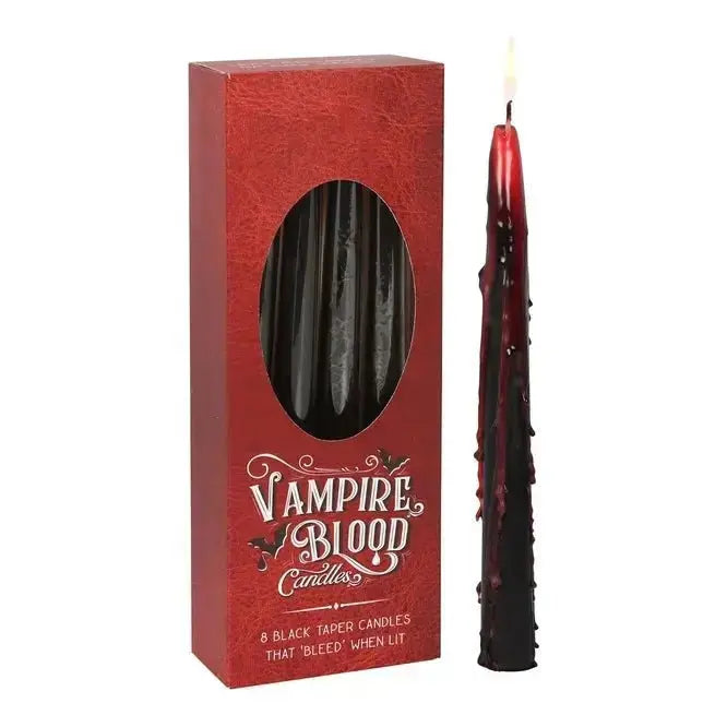 Gothic Vampire Blood Taper Candles Something Different Ziya Blue