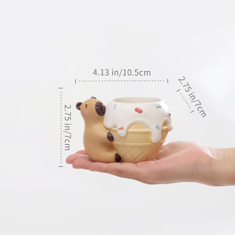 Capybara Sundae Planter