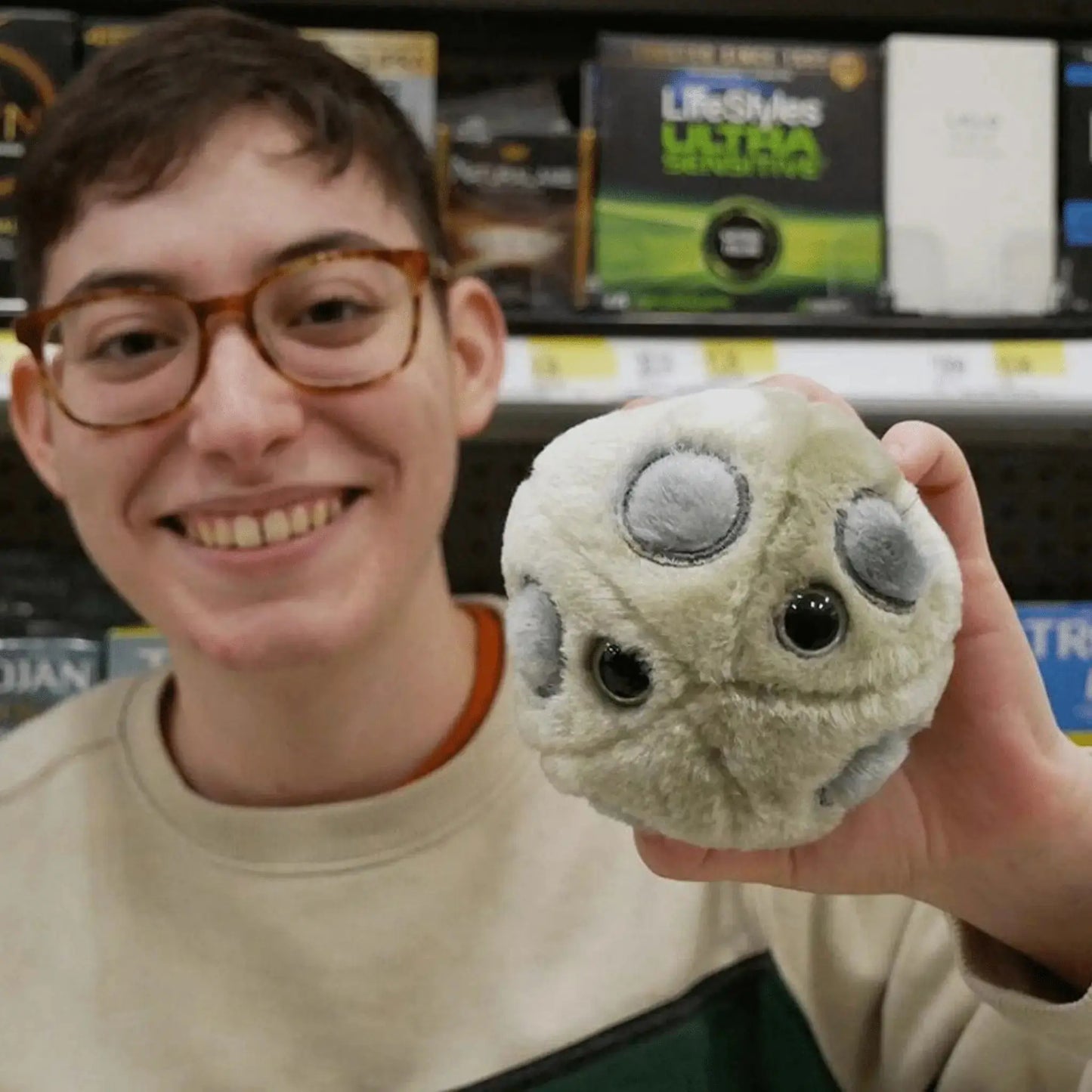 HPV Plush: Vaccine Awareness & Huggable Education 💉🔬 Giant Microbes Ziya Blue