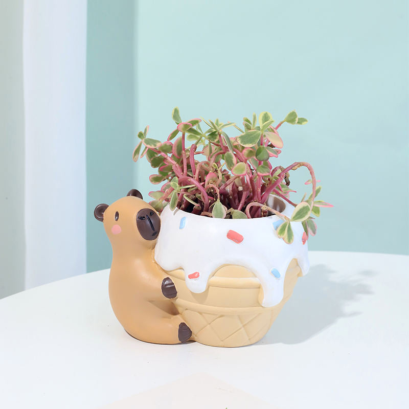 Capybara Sundae Planter