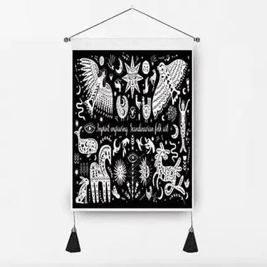 Hanging Wall Tapestry | Mystical Moon and Sun Decor Ziya Blue Ziya Blue