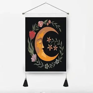 Hanging Wall Tapestry | Mystical Moon and Sun Decor Ziya Blue Ziya Blue