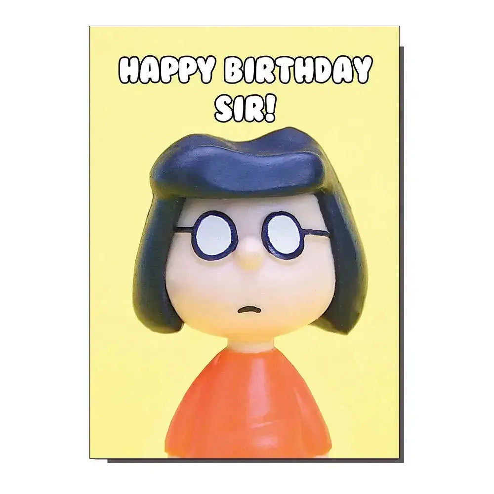 Happy Birthday Sir Card: Quirky Greetings Bite Your Granny Ziya Blue