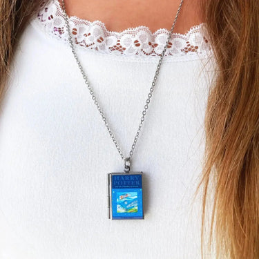 Harry Potter Locket | Chamber of Secrets Book Necklace Marshall and Rose Ziya Blue