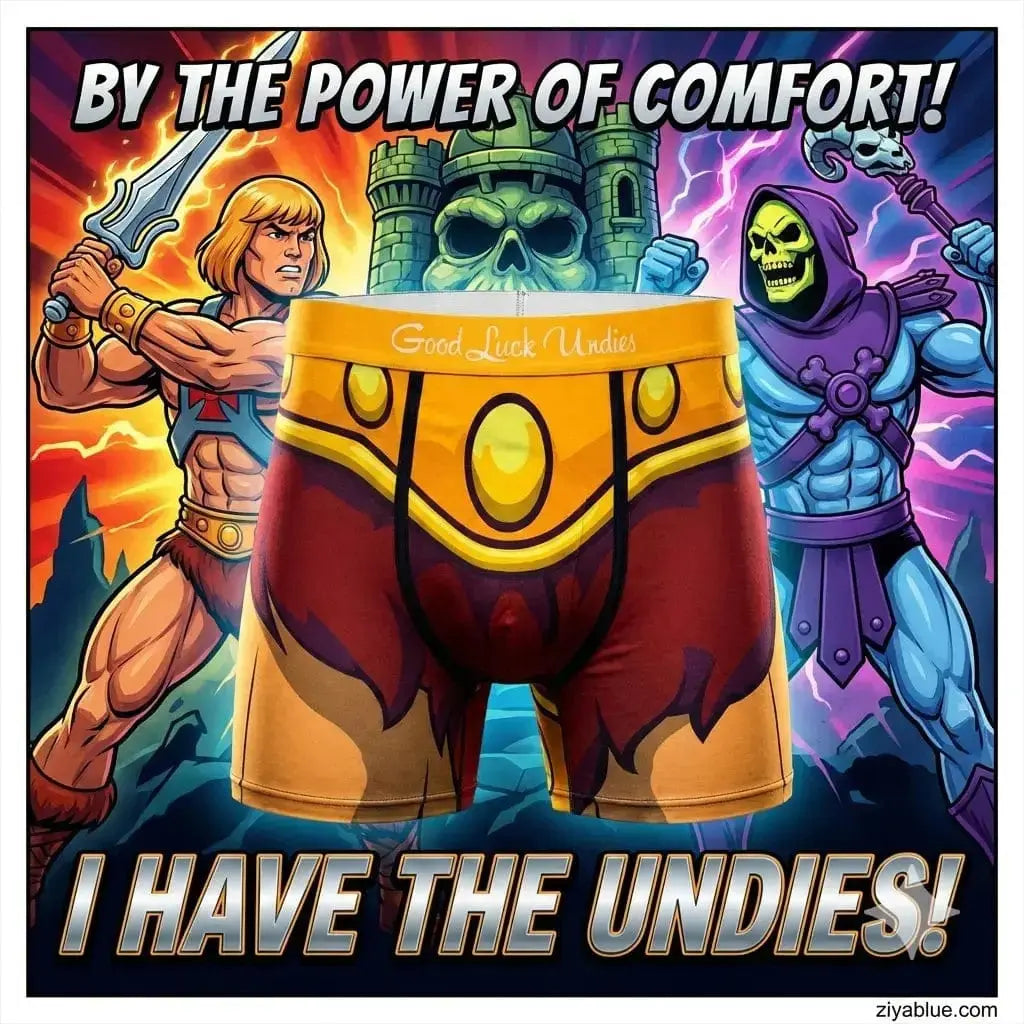 He Man Furry Underwear - Masters of the Universe Good Luck Sock Ziya Blue