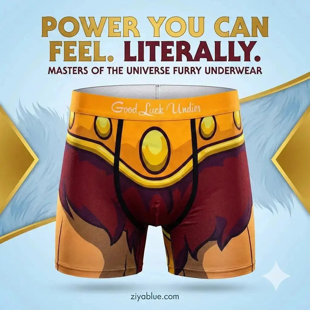 He Man Furry Underwear - Masters of the Universe Good Luck Sock Ziya Blue