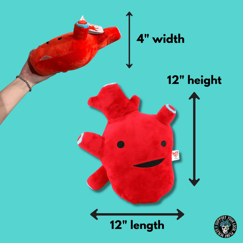 I Got The Beat! The Heart Plushie & Organ Pillow I Heart Guts Ziya Blue