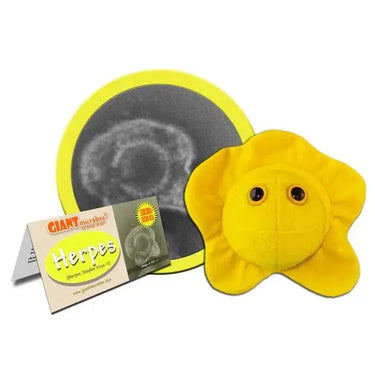Herpes Virus Plush | HSV-2 Sexual Health Anatomy Toy Giant Microbes Ziya Blue