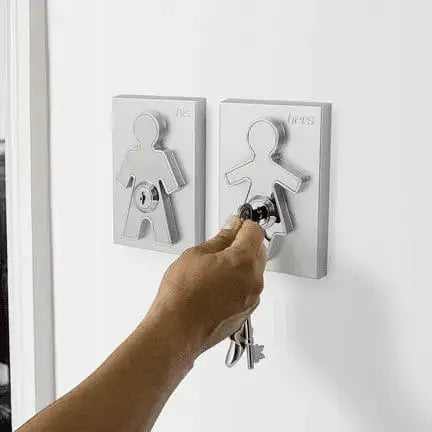 Hers Key Holder: Secure Wall-Mounted Organizer Jabco Ziya Blue