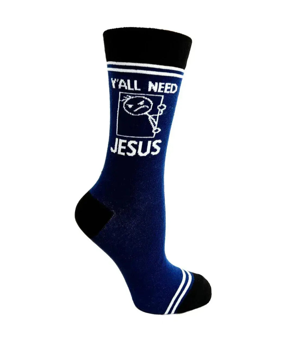 Hilarious Statement: Unisex Yall Need Jesus Socks Fabdaz Ziya Blue