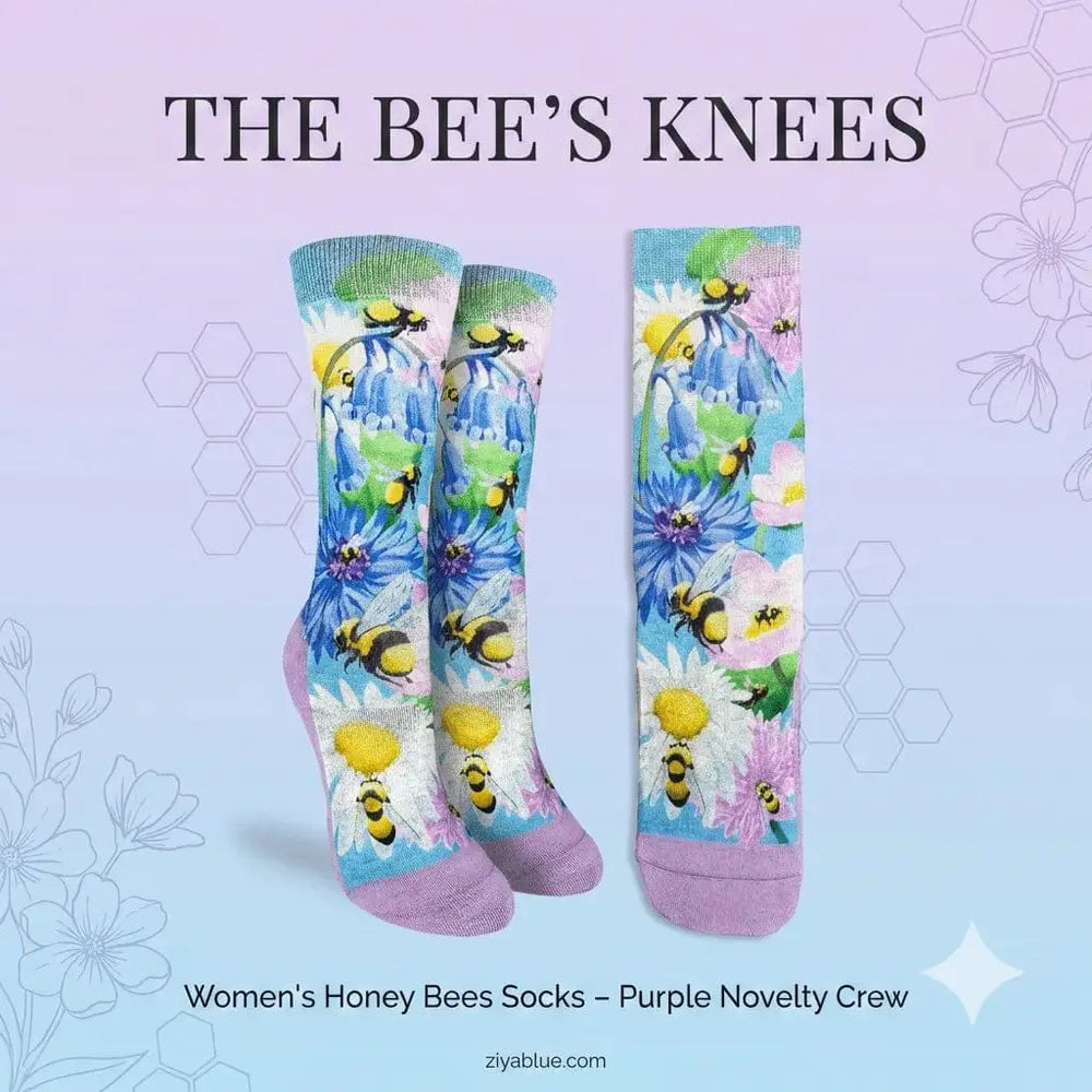 Honey Bee Socks: The Bee's Knees Good Luck Sock Ziya Blue