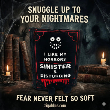 Horror Book Plush - Sinister, Disturbing, and Soft Punchkins Ziya Blue