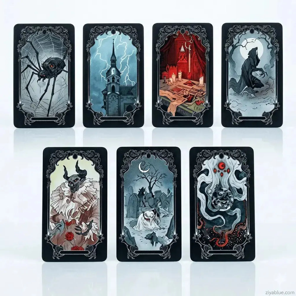 Horror Tarot: The Mini 78-Card Deck of Nightmares  Ziya Blue