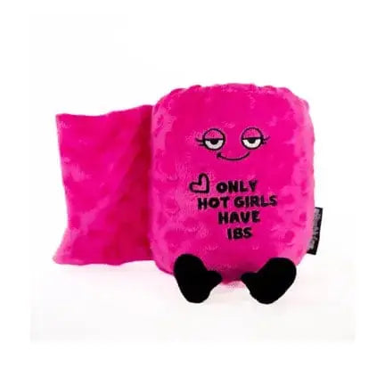 Hot Girls Have IBS Plush | Sassy Toilet Paper Roll Gift Punchkins Ziya Blue