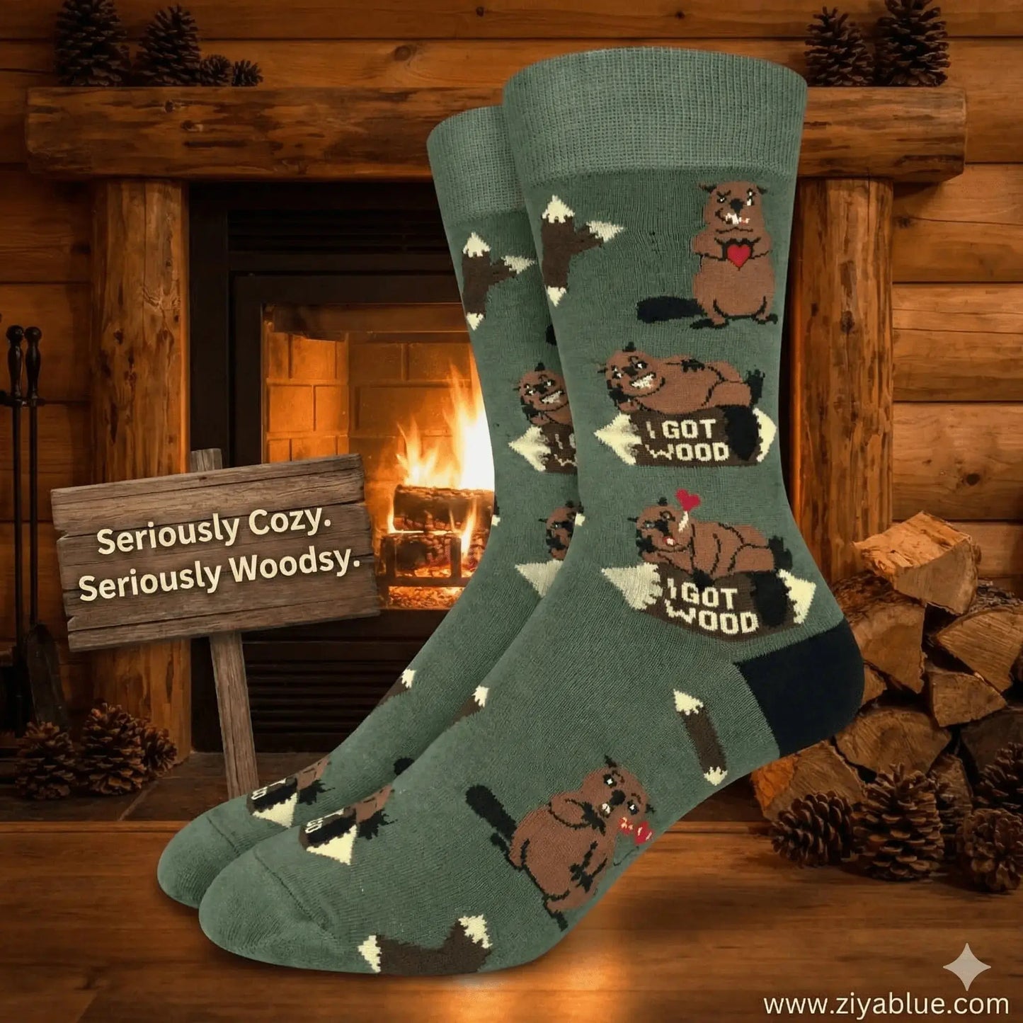 I Got Wood Socks: A Funny Gift Good Luck Sock Ziya Blue