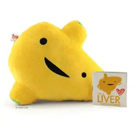 I Heart Guts Liver Plush: The "I'm a Liver, Not a Fighter" Companion I Heart Guts Ziya Blue