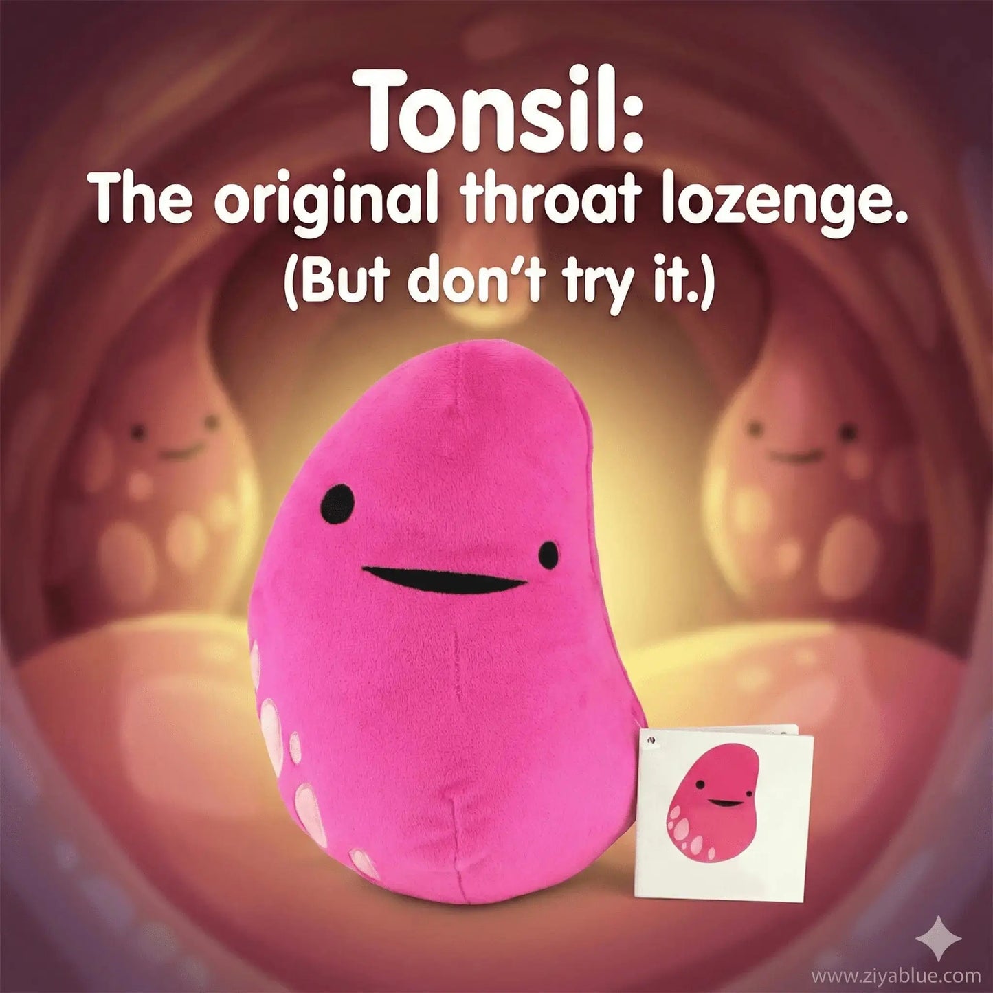 I Heart Guts Tonsil Plush – You're Swell! Faire Ziya Blue