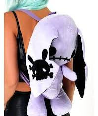 Purple Naughty Bunny Stuffed Backpack
