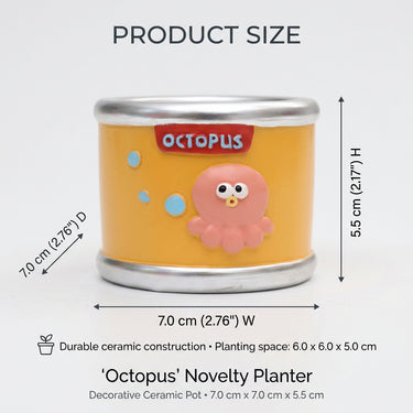 Tinned Octopus Planter