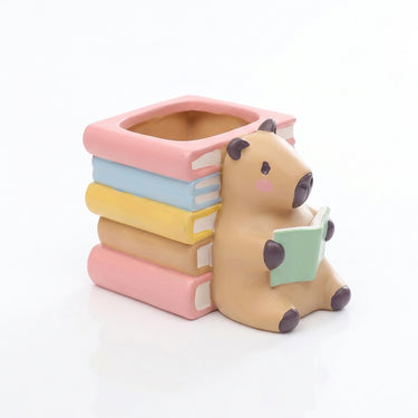 Reading Capybara Planter
